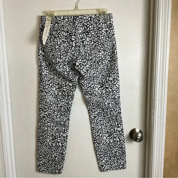 Ann Taylor Factory sz 0 Black White Signature Cropped Pants - Picture 7 of 13